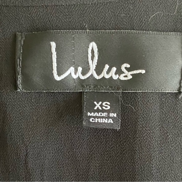 LULUS-BLACK WRAP DRESS-SIZE XS - Picture 8 of 9